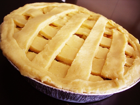 Pre-baked pie! Didn't weave.